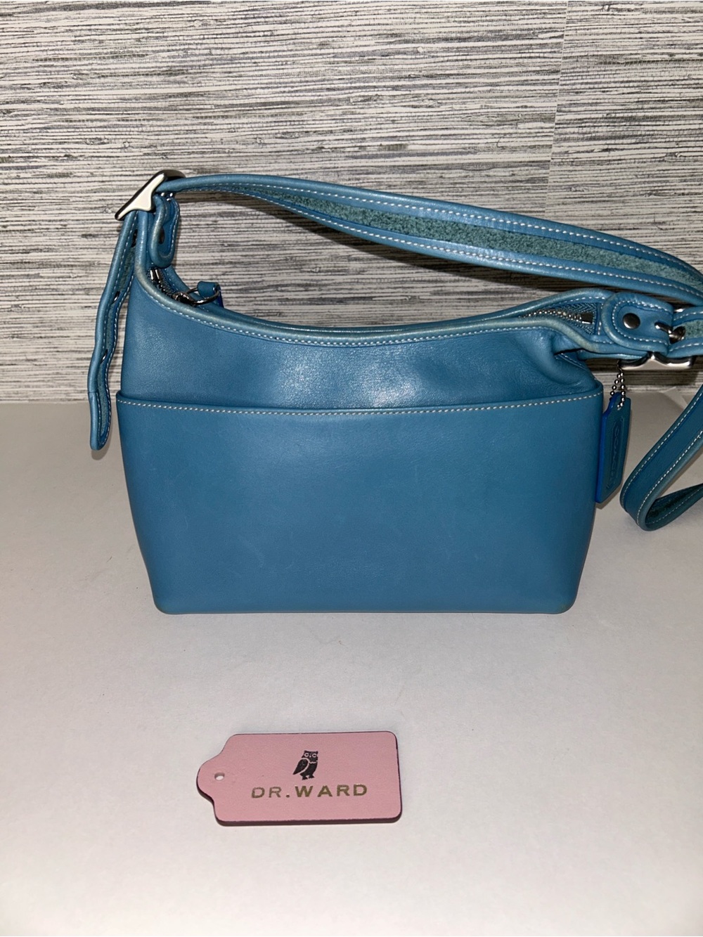 Coach Legacy Small Pocket Zip 9136 — Ocean Blue Y2K